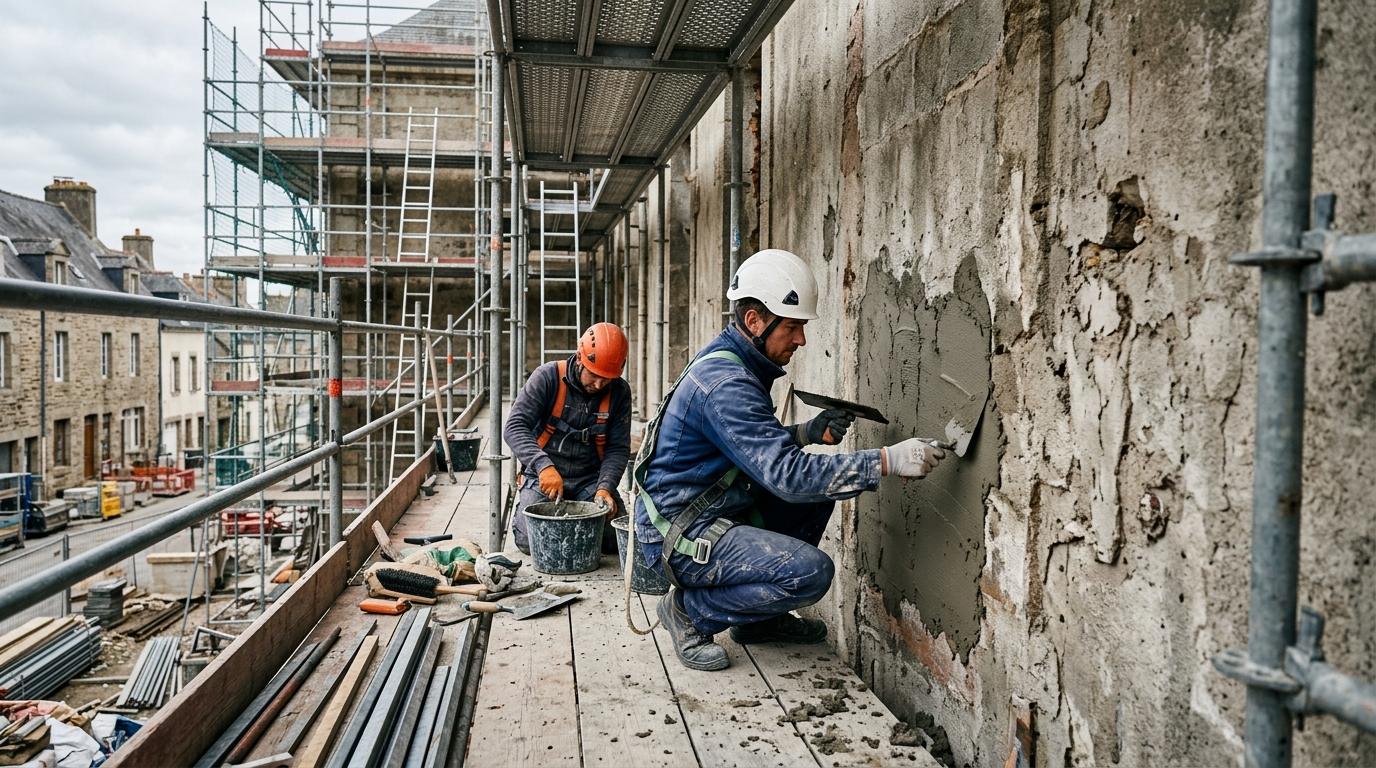 Maçonnerie générale — chantier Home Expert Habitat